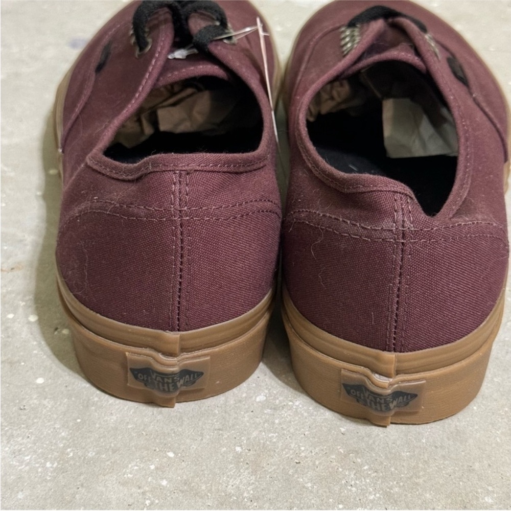 Vans Authentic Light Gum/Burgundy/Port Royale Sneaker Size 11 Men - Picture 5 of 7